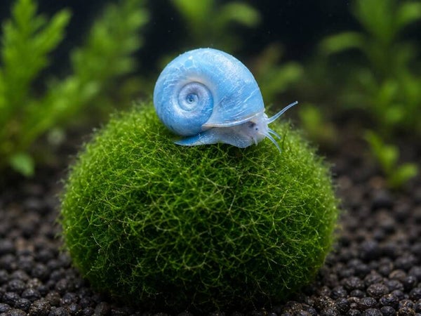 Blaue Posthornschnecke - Planorbella/Planorbis sp. (blau)