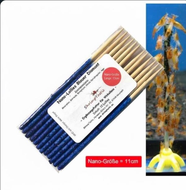 Nano-Lollies Blauer Diamant (12 Stück)