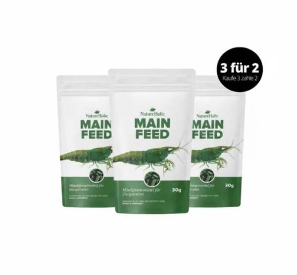 NatureHolic Mainfeed Garnelenfutter - 3 für 2