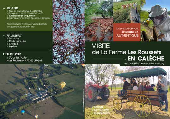 Visite de la ferme en calèche Place Adulte dimanche 28 septembre 2025 à 16h00
