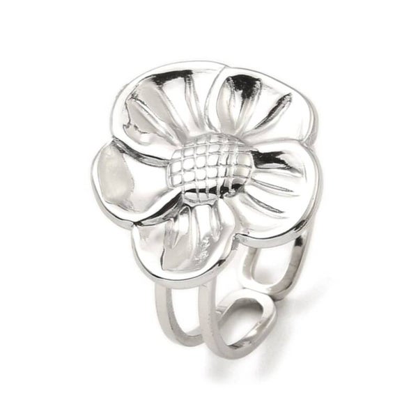 Ring med blomma