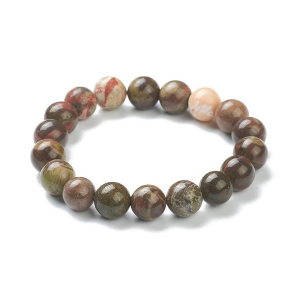 Brunt sten armband