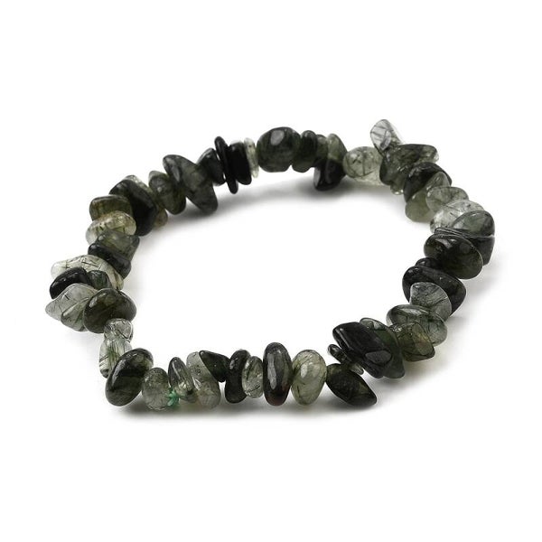 Mörkgrönt sten armband