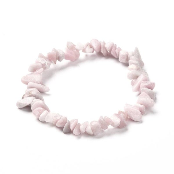 Sten armband rosa