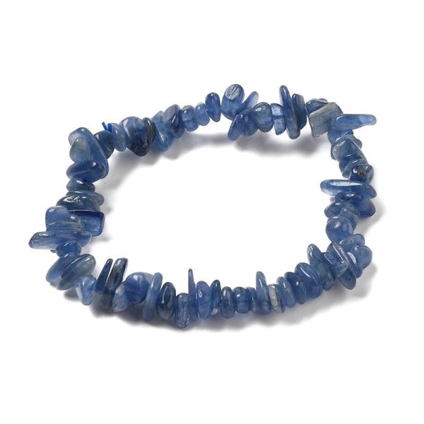 Blått sten armband