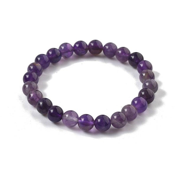 Lila sten armband