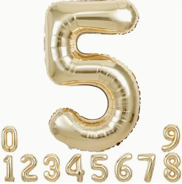 Basic Foil Balloon Numbers or Letters