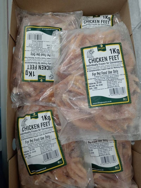 Frozen treats/chunks - chicken feet