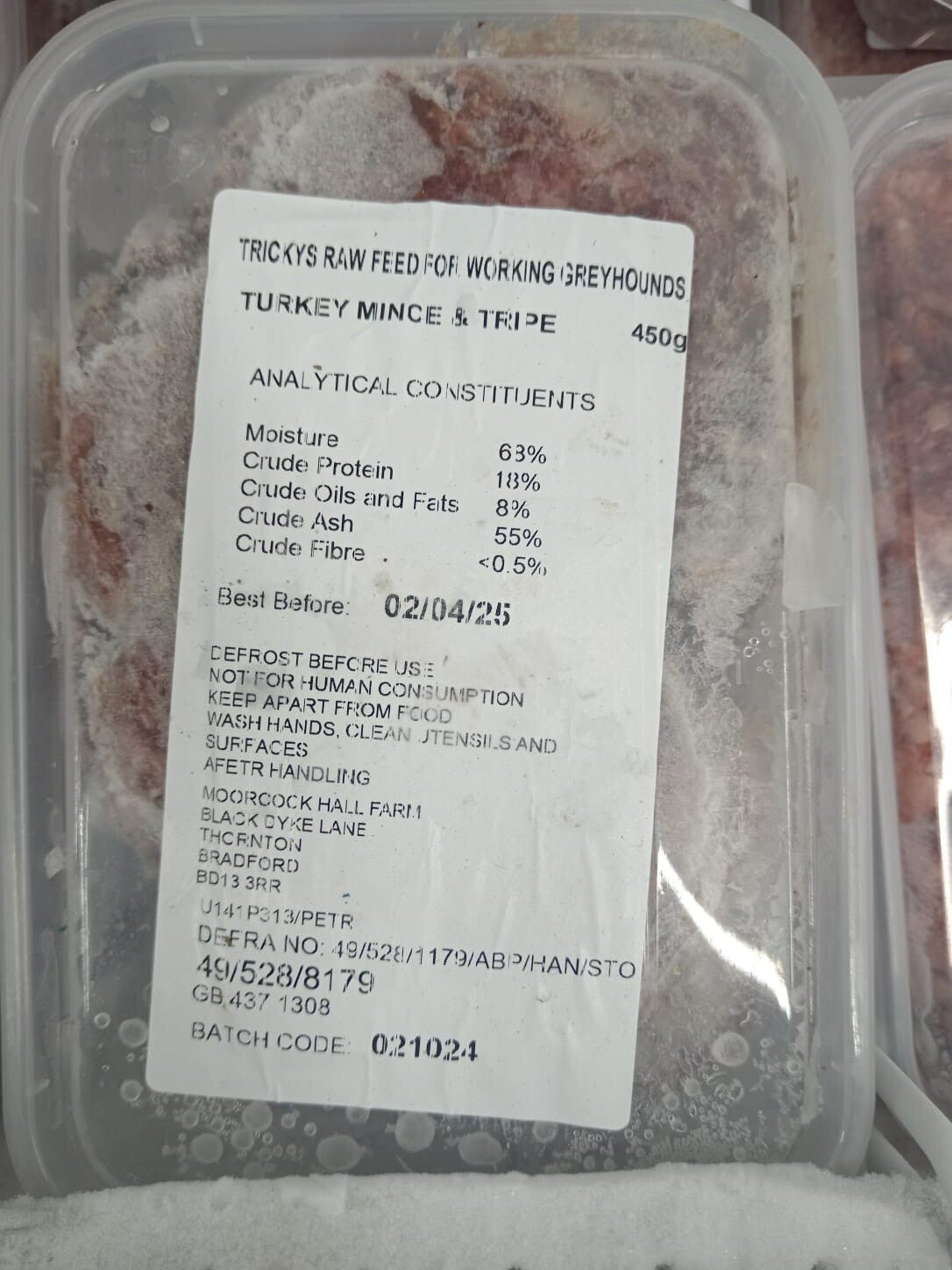 Tricky's - turkey & tripe 450g