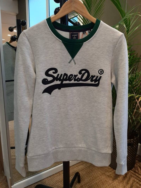 Pull gris Superdry Femme