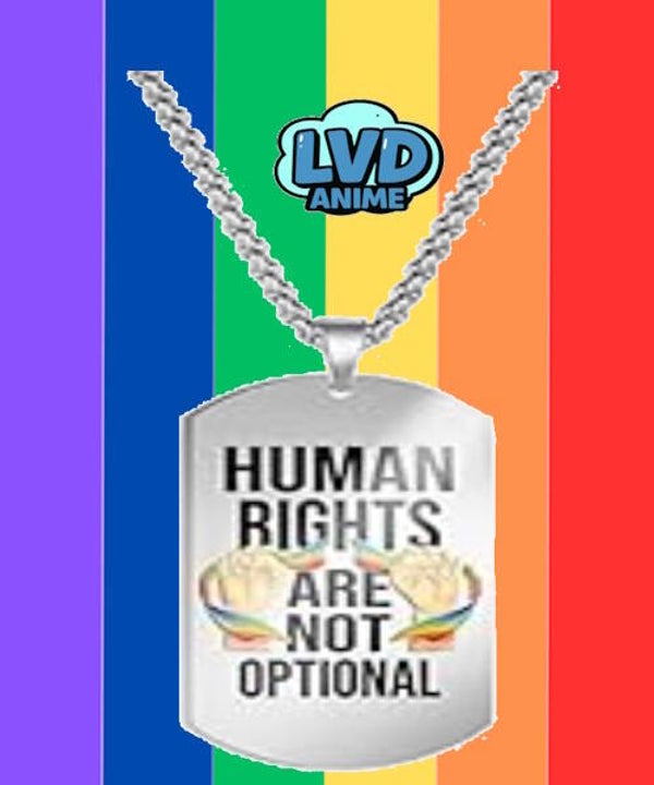 Collana Medaglia LGBT Human Rights are not optionals