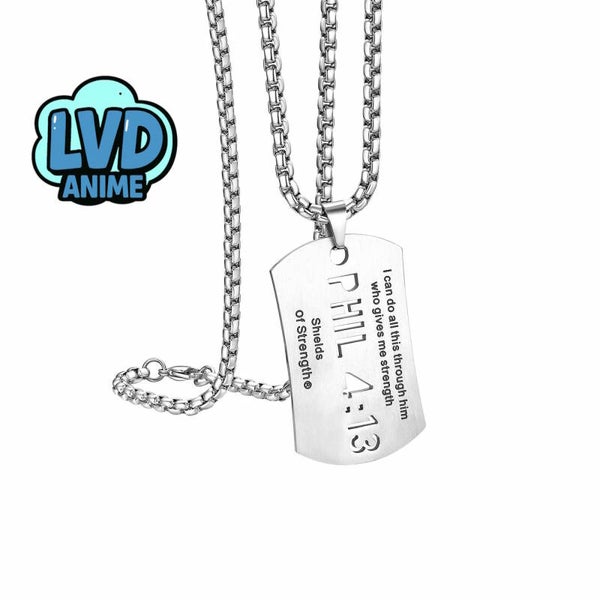 Collana Medaglia Bibbia Philippians 4:13