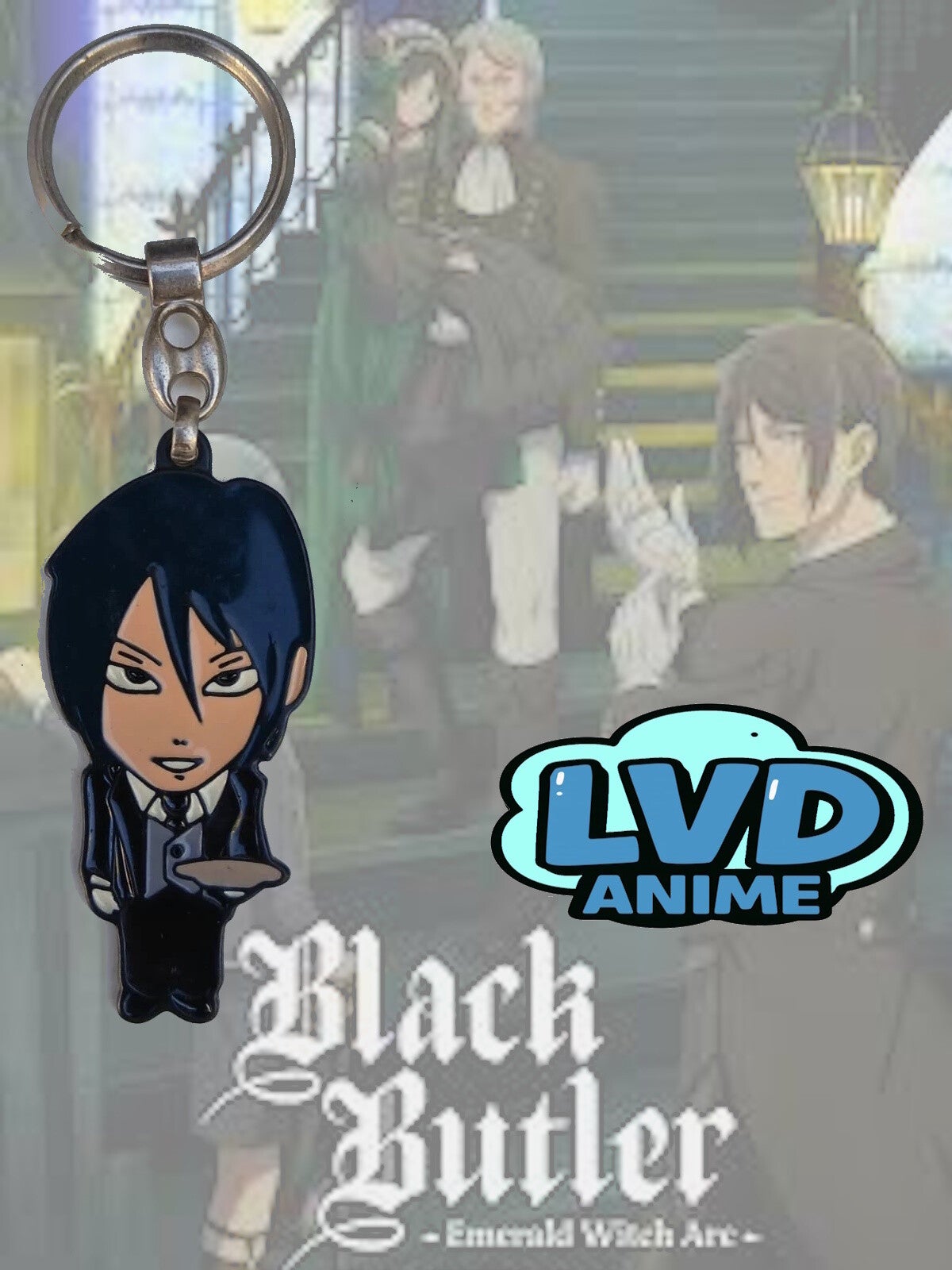 Portachiave METALLO BLACK BUTLER Sebastian Michaelis