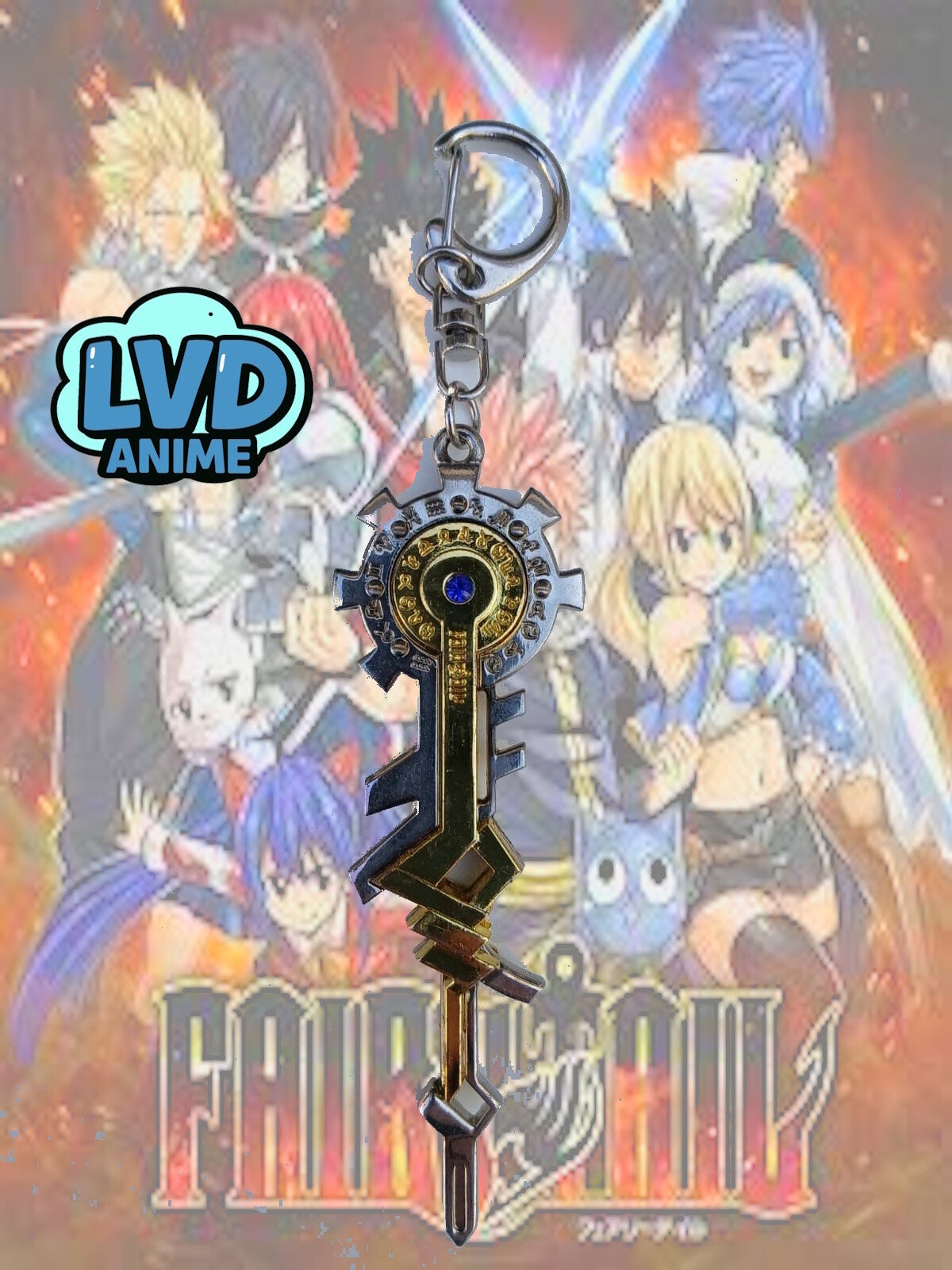 Portachiave METALLO FAIRY TAIL 'Orologio Infinito di Ofiuco