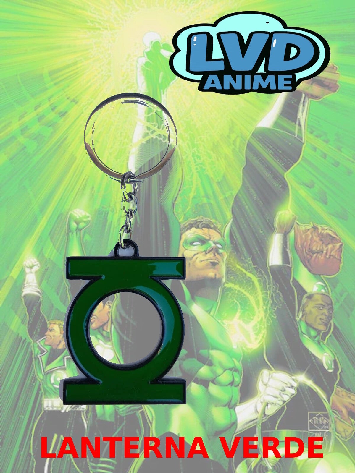 Portachiave METALLO LANTERNA VERDE