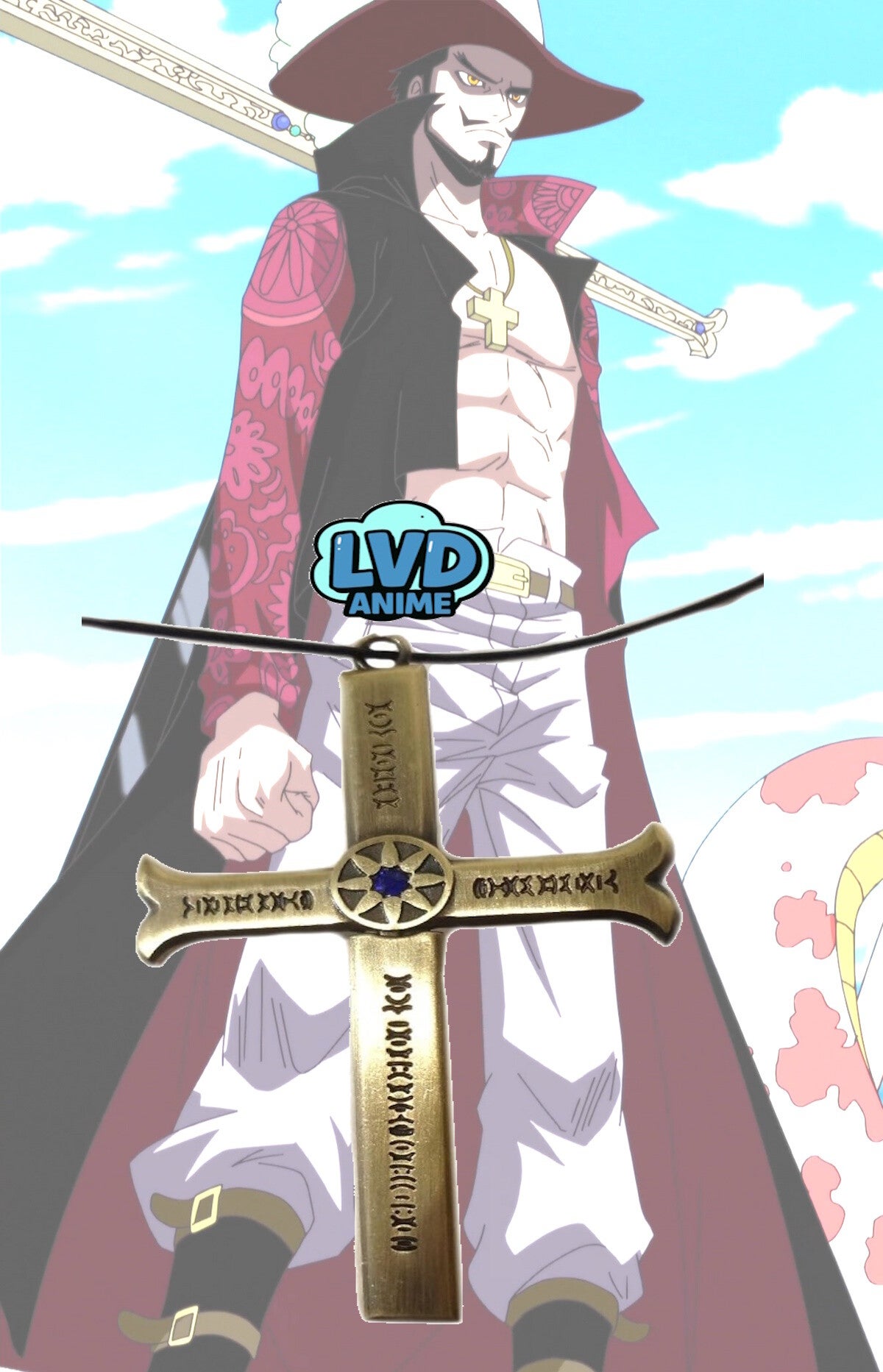 Collana Spada Mihawk One Piece