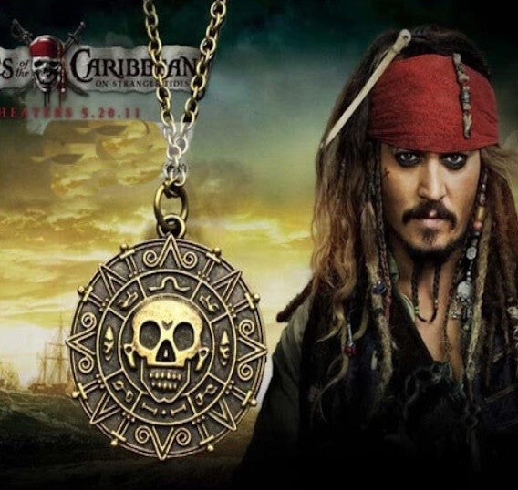 Collana Medaglione Pirati dei Caraibi