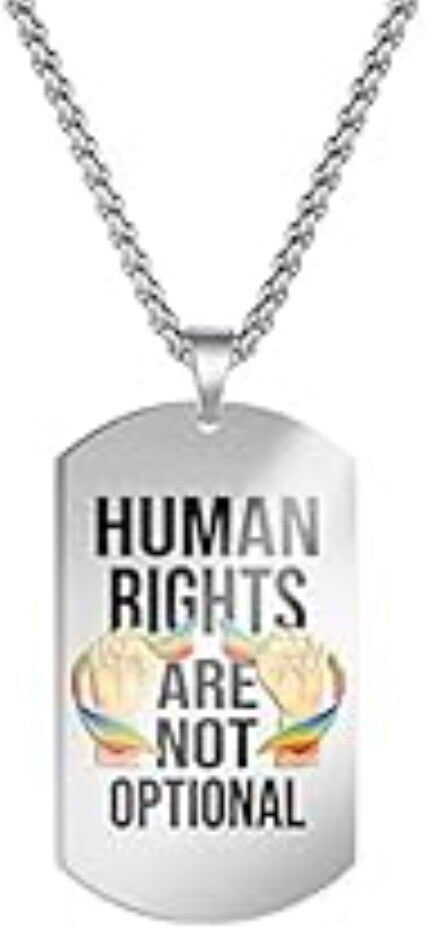 Collana Medaglia LGBT Human Rights are not optionals
