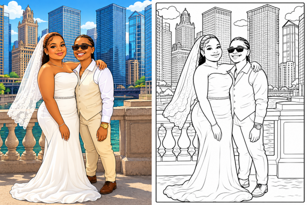 Cartoon character / coloring page