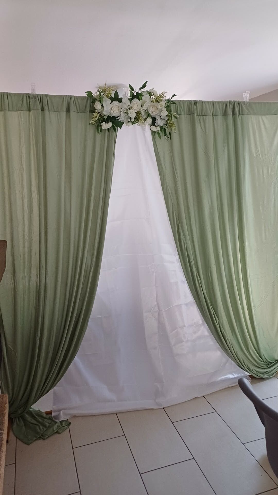 2 rideaux pour arche