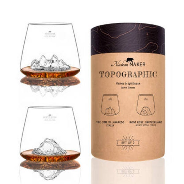 coffret deux verres à whisky - edition italie