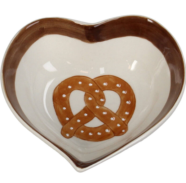 Petit bol bretzel en forme de coeur