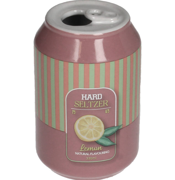 vase fausse canette - rose