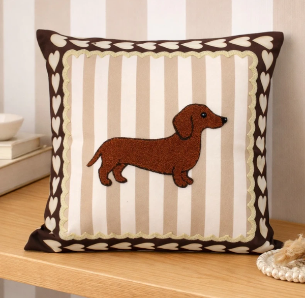 Coussin 45 x 45 cm teckel