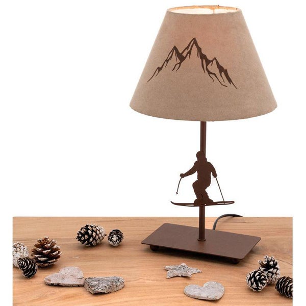 lampe de chevet fer forgé ski