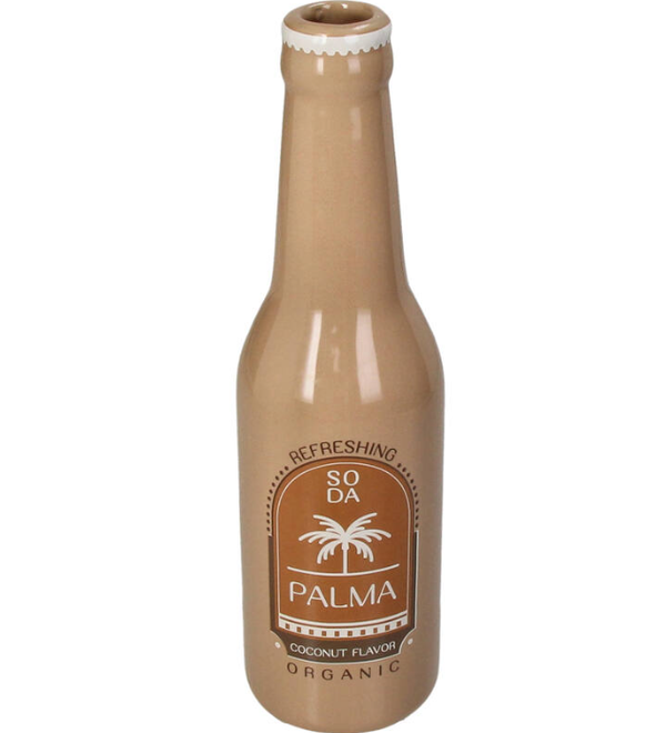 Vase bouteille palma marron