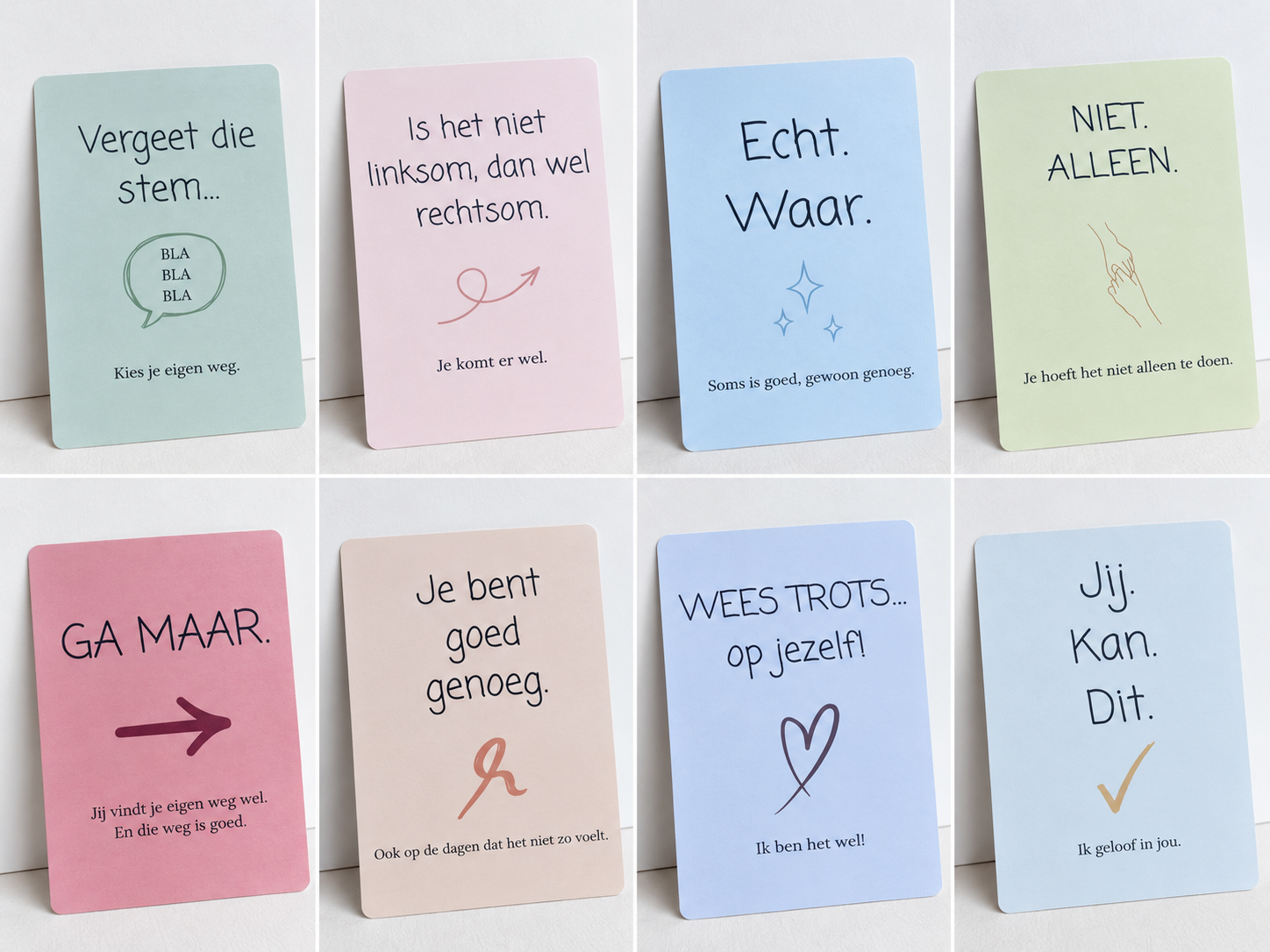 SERIEUS | Set van 8 wenskaarten