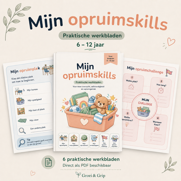 Mijn opruimskills | Werkbladen voor kinderen 6-12 jaar