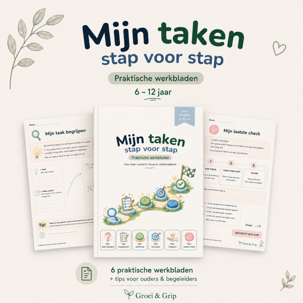 Mijn taken stap voor stap | Werkbladen voor kinderen 6-12 jaar