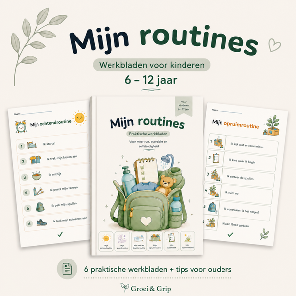 Mijn routines | Werkbladen voor kinderen 6-12 jaar