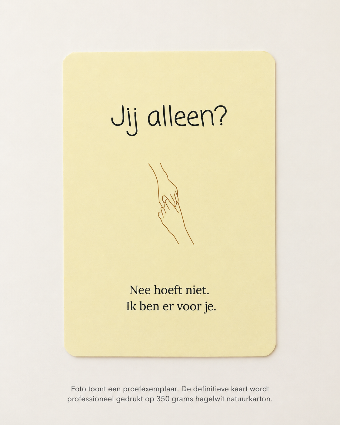 Jij alleen? | Wenskaart | JIJ