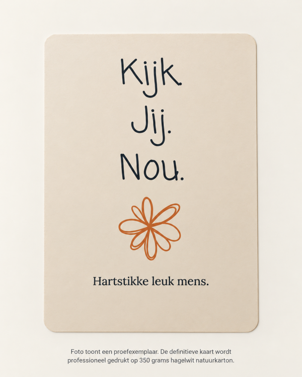 Kijk. Jij. | Wenskaart | JIJ