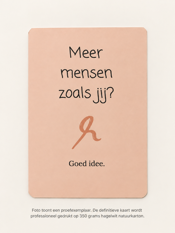 Meer mensen zoals jij? | Wenskaart | JIJ