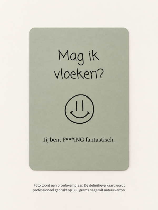 Mag ik vloeken? | Wenskaart | JIJ
