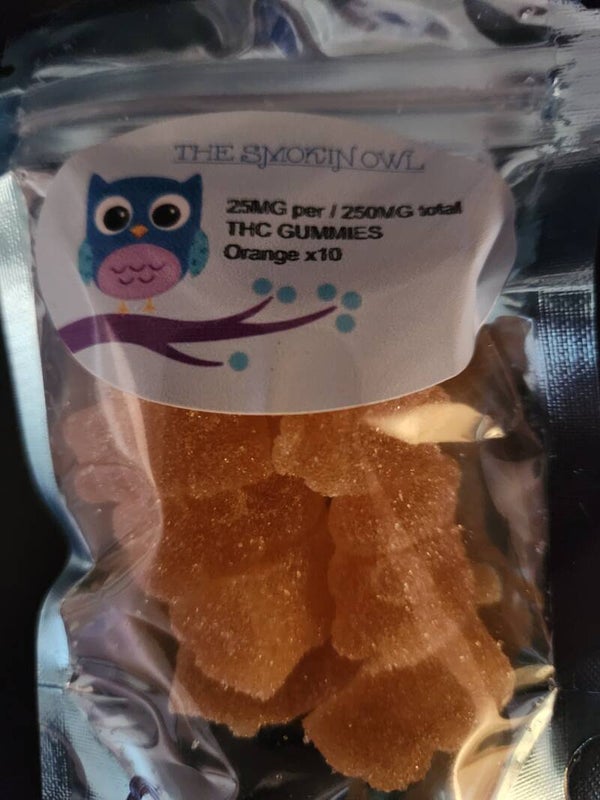 Orange gummies, 250mg