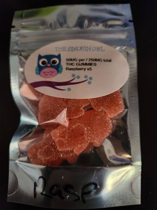 Raspberry gummies,250mg)