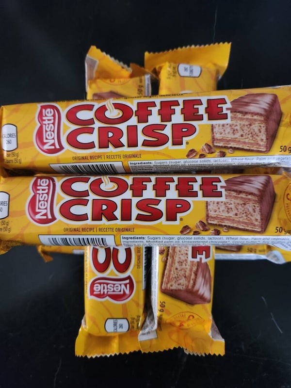 Assorted chocolate bars.