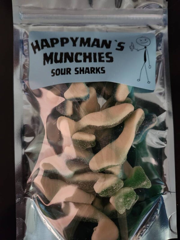 Sour blue sharks.