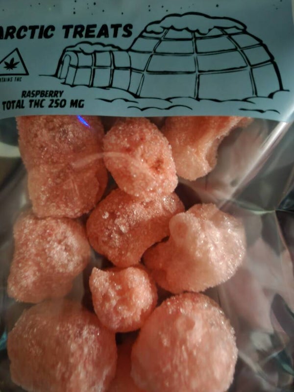 250 mg Raspberry freeze dry edible