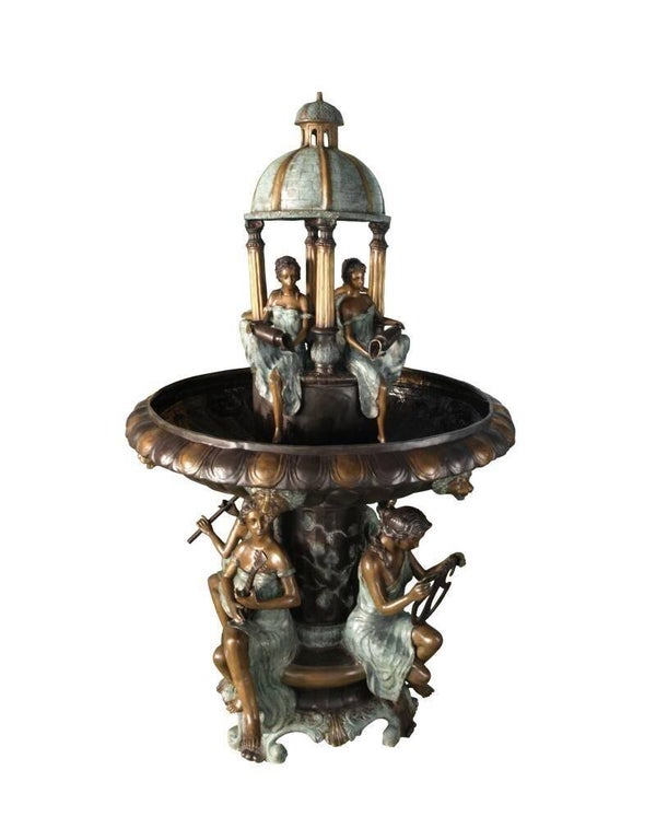 Riesiger Dombrunnen Bronze