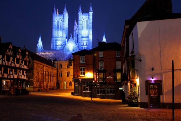 Blue Lincoln Cathedral