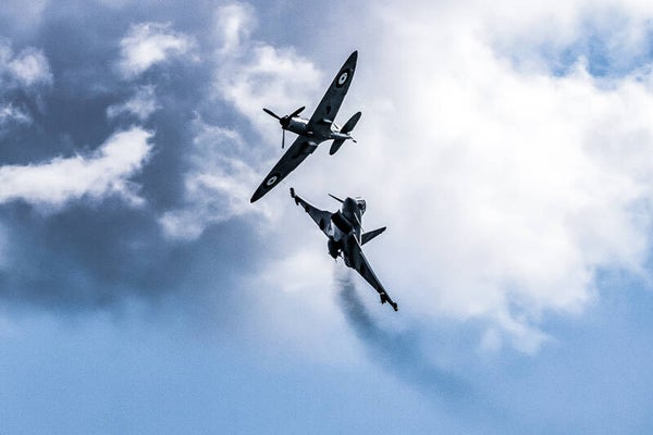 Typhoon and spitfire breaking
