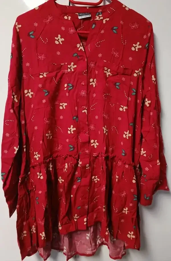 Damenbluse Tunika Weihnachten