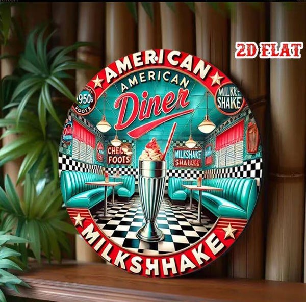 Schild Retro American Diner