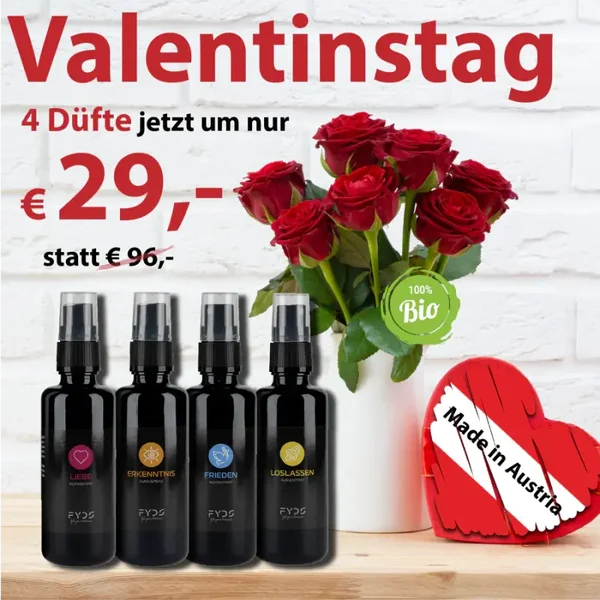 Auraspray mit ätherischen Ölen -4er Mischpaket