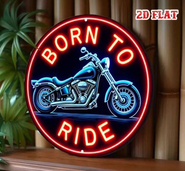 Schild Born to ride